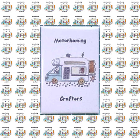Motorhoming Crafters Fridge Magnet