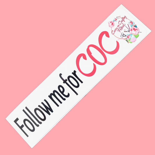 Carry on Crafting Bumper Sticker