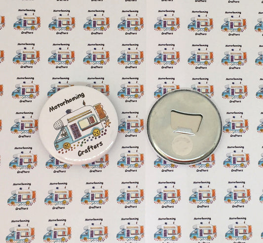 Motorhoming Crafters Bottle Opener Magnet