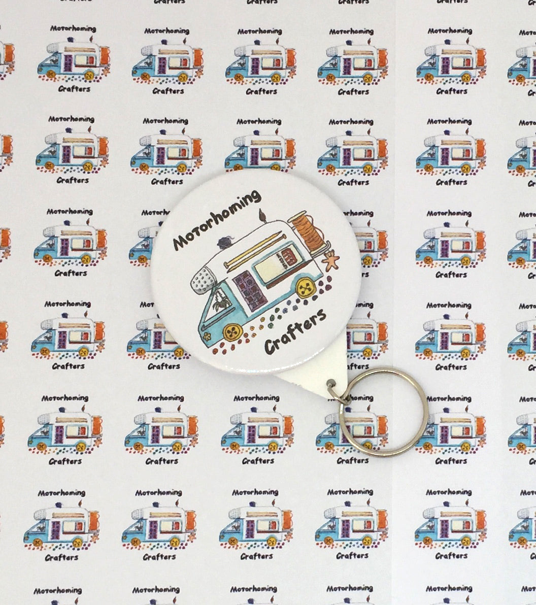 Motorhoming Crafters Keyring