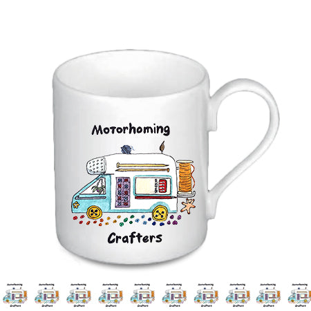 Motorhoming Crafters Small Bone China Mug