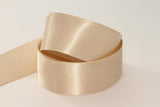25mm Double Sided Satin Personalised Ribbon - Whites, Creams, Yellows, Golds, Greens and Browns