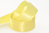 25mm Double Sided Satin Personalised Ribbon - Whites, Creams, Yellows, Golds, Greens and Browns