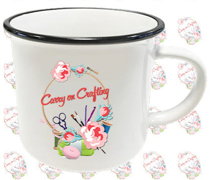 Carry on Crafting Ceramic Camping Mug