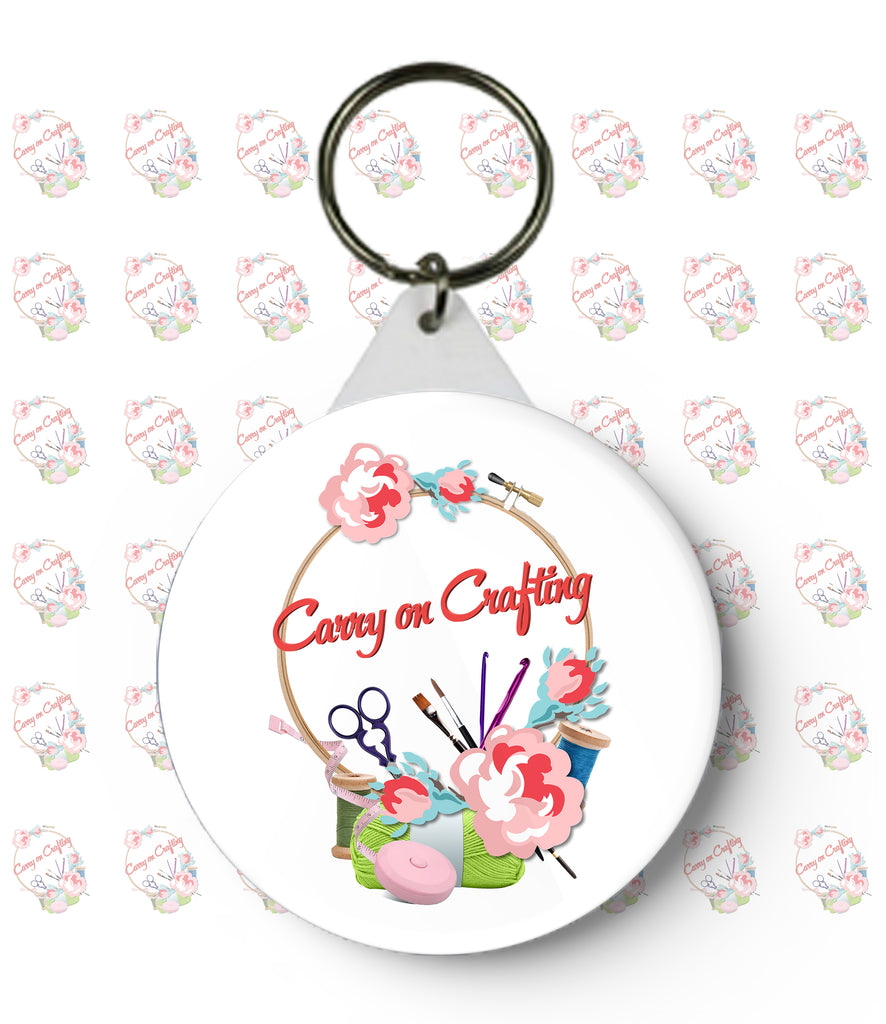 Carry on Crafting Keyring
