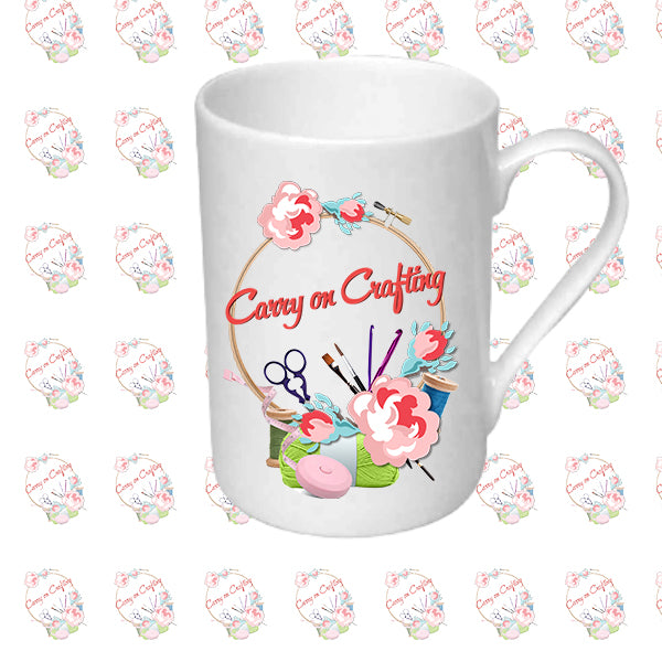 Carry on Crafting Tall Bone China Mug