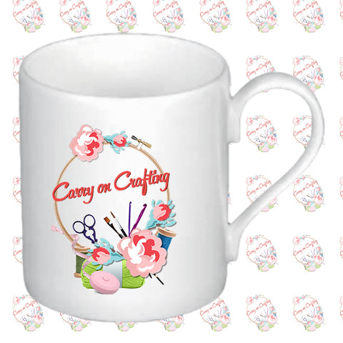 Carry on Crafting Small Bone China Mug