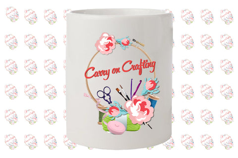 Carry on Crafting Ceramic Pencil Pot
