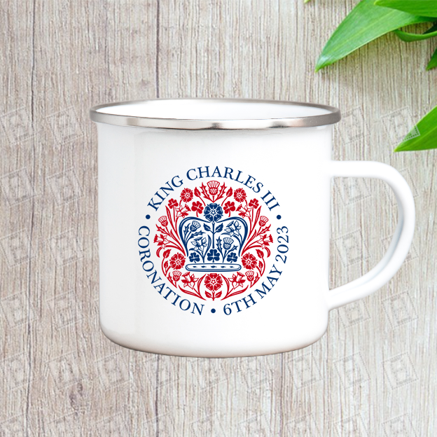 King Charles III Coronation Enamel Mug