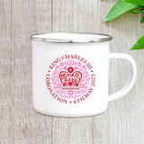 King Charles III Coronation Enamel Mug