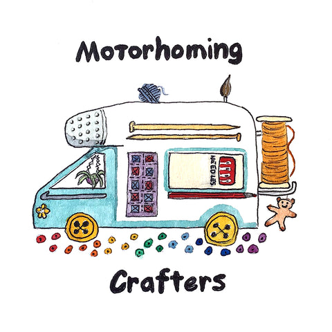 Motorhoming Crafters Stickers ( Free Postage )
