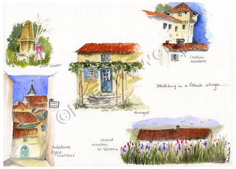 Sketching in a French Village