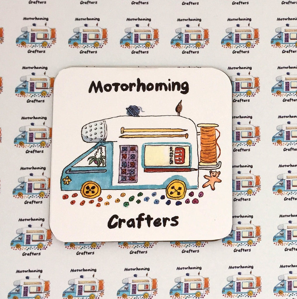 Motorhoming Crafters Coaster